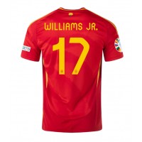 Maglie da calcio Spagna Nico Williams #17 Prima Maglia Europei 2024 Manica Corta